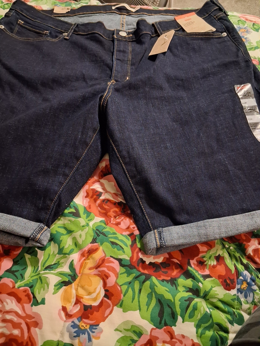 Levi's Dark Blue Denim Bermuda Shorts